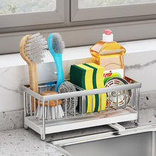 Load image into Gallery viewer, Kitchen Stainless Steel Sink Storage Shelf Tabletop Sponge Mop Rag Dishcloth Sink Draining Bathroom Storage Rack
