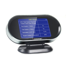 Load image into Gallery viewer, KONNWEI KW206 HUD OBD2 Car Diagnostic Scanner On-Board Computer Gauge DTC Engine Code Reader Voltage Test LCD Screen Built-in Speaker
