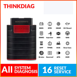 THINKCAR ThinkDiag OBD2 Full System OBDII Code Reader with 16 Reset Function for Android/IOS Easydaig Scanner Update Version