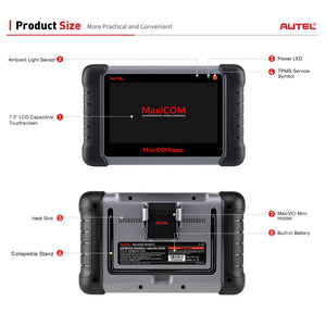 Autel MaxiCOM MK906 S PRO-TS Car TPMS Diagnostic Tool Automotive Scanner w/ Full TPMS Fuction ECU Coding CAN FD DoIP K MK906PRO