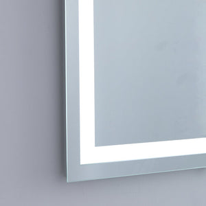 [USA Direct] LED Lighted Bathroom Wall Mounted Mirror with High Lumen+Anti-Fog Separately Control+Dimmer Function