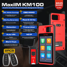 Load image into Gallery viewer, Autel MaxiIM KM100 Key Fob Programmer Immobilizer Tool Key Creation IMMO Learning Chip Read Cloning Frequency
