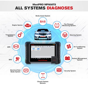 Autel MaxiCOM MK906 S PRO-TS Car TPMS Diagnostic Tool Automotive Scanner w/ Full TPMS Fuction ECU Coding CAN FD DoIP K MK906PRO