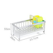 Load image into Gallery viewer, Kitchen Stainless Steel Sink Storage Shelf Tabletop Sponge Mop Rag Dishcloth Sink Draining Bathroom Storage Rack
