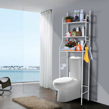 Load image into Gallery viewer, 3 Tiers Storage Rack Over Toilet/Bathroom/Laundry/Washing Machine Shelf Organizer
