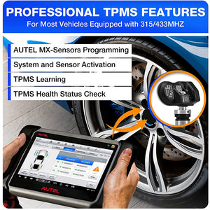 Autel MaxiCOM MK906 S PRO-TS Car TPMS Diagnostic Tool Automotive Scanner w/ Full TPMS Fuction ECU Coding CAN FD DoIP K MK906PRO