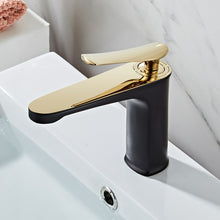 Load image into Gallery viewer, Luxury Bathroom Basin Faucet Hot Cold Water Mixer Sink Tap Gold Polished Handle Single Handle Brass Faucet
