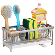 Load image into Gallery viewer, Kitchen Stainless Steel Sink Storage Shelf Tabletop Sponge Mop Rag Dishcloth Sink Draining Bathroom Storage Rack
