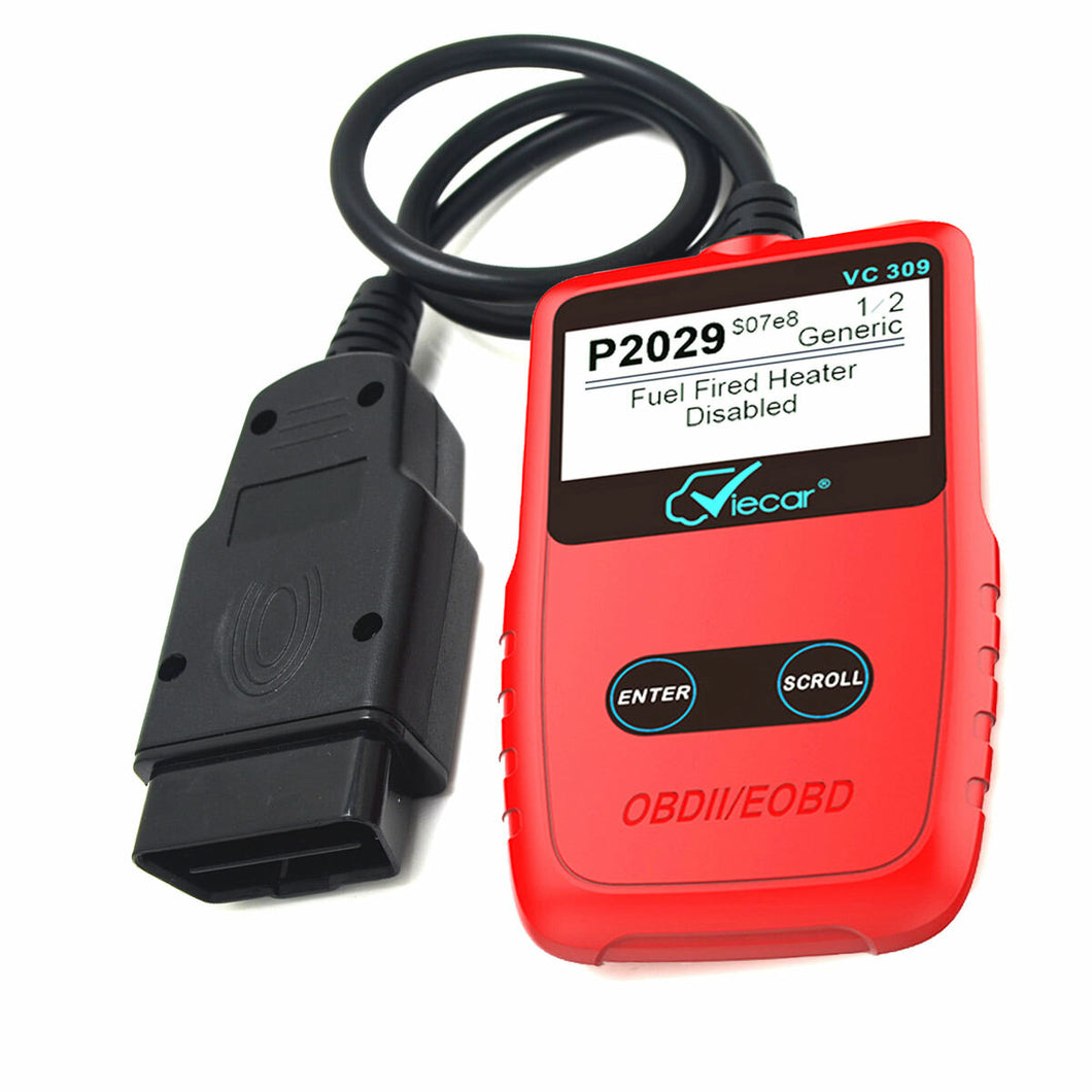 VC309 OBDII EOBD Code Reader Engine Analyzer Car Scanner OBD2 Scanner Cars Diagnostic Tool Multifunctional