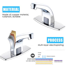 Load image into Gallery viewer, BVSOIVIA Hot &amp; Cold Bathroom Automatic Touch Free Infrared Sensor Faucets Touchless Water Saving Inductive Electric Water Tap Mixer Power
