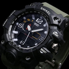 Load image into Gallery viewer, SMAEL Brand Men Sports Watches Dual Display
