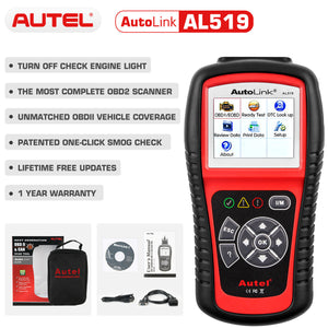 Autel AL519 OBD2 Scanner Diagnostic Tool Car Code Reader Escaner Automotriz Automotive Scanner Car Diagnostic