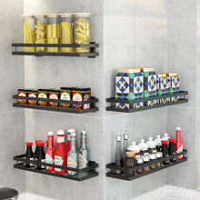 Load image into Gallery viewer, Kitchen Wall Mount Metal Storage Shelf Spice Jar Rack Bottle Bathroom Organizer
