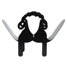 Load image into Gallery viewer, Black Toilet Paper Holder Metal Sheep Shape Tissue Storage Rack
