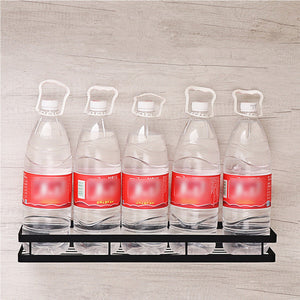 Kitchen Wall Mount Metal Storage Shelf Spice Jar Rack Bottle Bathroom Organizer