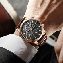 Load image into Gallery viewer, 2023 New Mens Watches LIGE Top Brand Luxury Leather Casual Quartz
