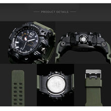 Load image into Gallery viewer, SMAEL Brand Men Sports Watches Dual Display
