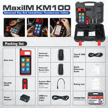 Load image into Gallery viewer, Autel MaxiIM KM100 Key Fob Programmer Immobilizer Tool Key Creation IMMO Learning Chip Read Cloning Frequency
