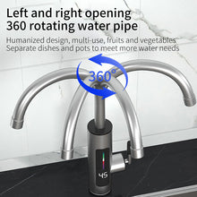 Load image into Gallery viewer, AGSIVO 3000W 220V Instant Electric Water Heater Faucet Tap Tankless LED Digital Display EU Plug for Kitchen Bathroom
