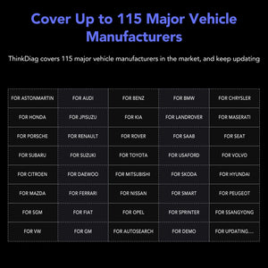 THINKCAR ThinkDiag OBD2 Full System OBDII Code Reader with 16 Reset Function for Android/IOS Easydaig Scanner Update Version