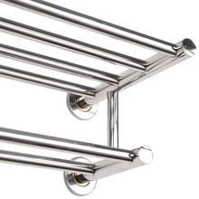 Load image into Gallery viewer, 304 Stainless Steel Double Tiers Towel Rail Rack Shelf Wall Mounted Bathroom
