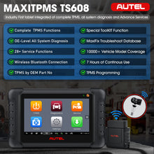 Load image into Gallery viewer, [EU Direct] Autel MaxiTPMS TS608K MX Sensors Kit OBD2 Scanner 28+ Services All Systems Automotive Diagnostic TPMS Sensor Programming Tool
