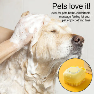 Dog & Cat Massage Shampoo Brush