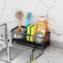 Load image into Gallery viewer, Kitchen Stainless Steel Sink Storage Shelf Tabletop Sponge Mop Rag Dishcloth Sink Draining Bathroom Storage Rack
