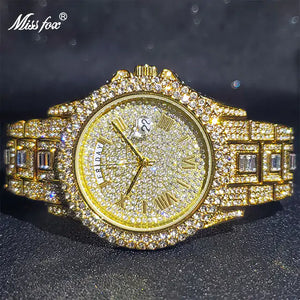 Masculino Diamond Quartz Watches