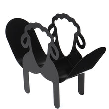 Load image into Gallery viewer, Black Toilet Paper Holder Metal Sheep Shape Tissue Storage Rack
