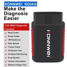 Load image into Gallery viewer, KONNWEI KDIAG Automatic Vehicles OBD2 Scanner Diagnostic Tool Bluetooth All System Scan Tool With Free Mobile App
