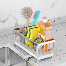 Load image into Gallery viewer, Kitchen Stainless Steel Sink Storage Shelf Tabletop Sponge Mop Rag Dishcloth Sink Draining Bathroom Storage Rack
