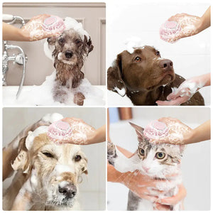 Dog & Cat Massage Shampoo Brush