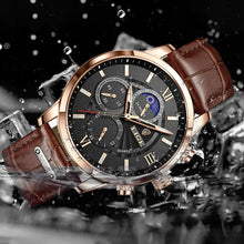 Load image into Gallery viewer, 2023 New Mens Watches LIGE Top Brand Luxury Leather Casual Quartz
